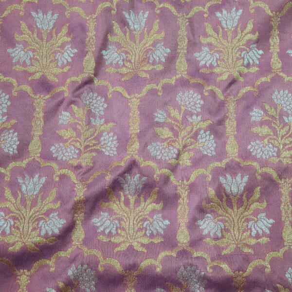 Banarasi Silk Meena Saree Pink